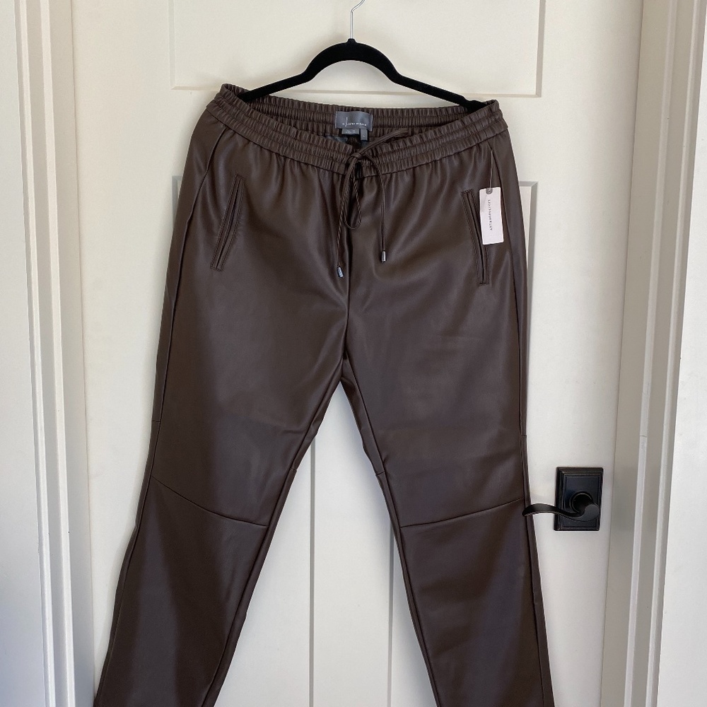 Sakura Faux Leather Jogger